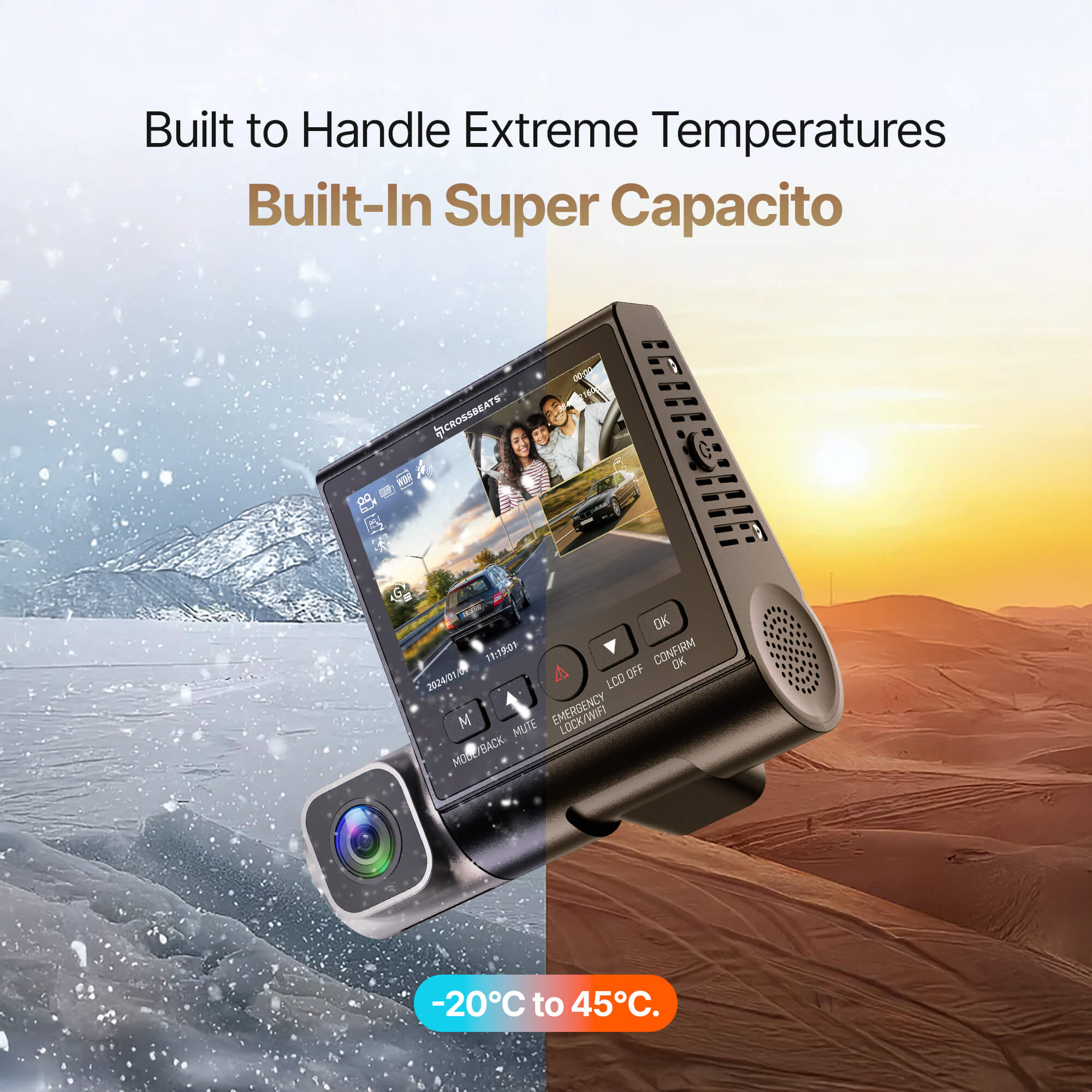 RoadEye DC04 (3Channel) Dashcam