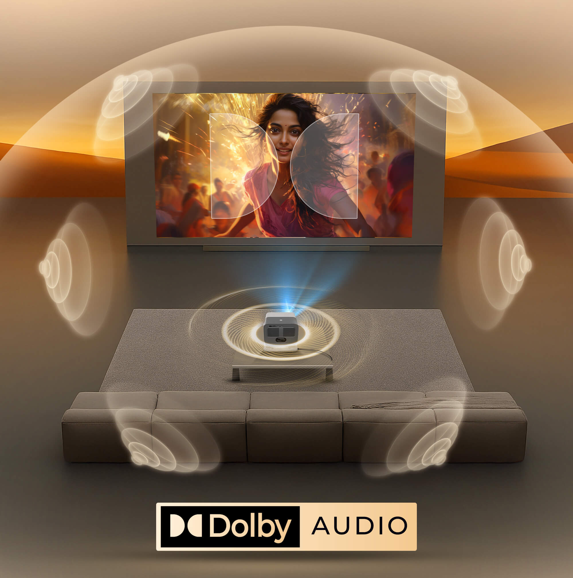 LumeX Vista + Blaze B2000 5.2 Home Theatre (Combo)