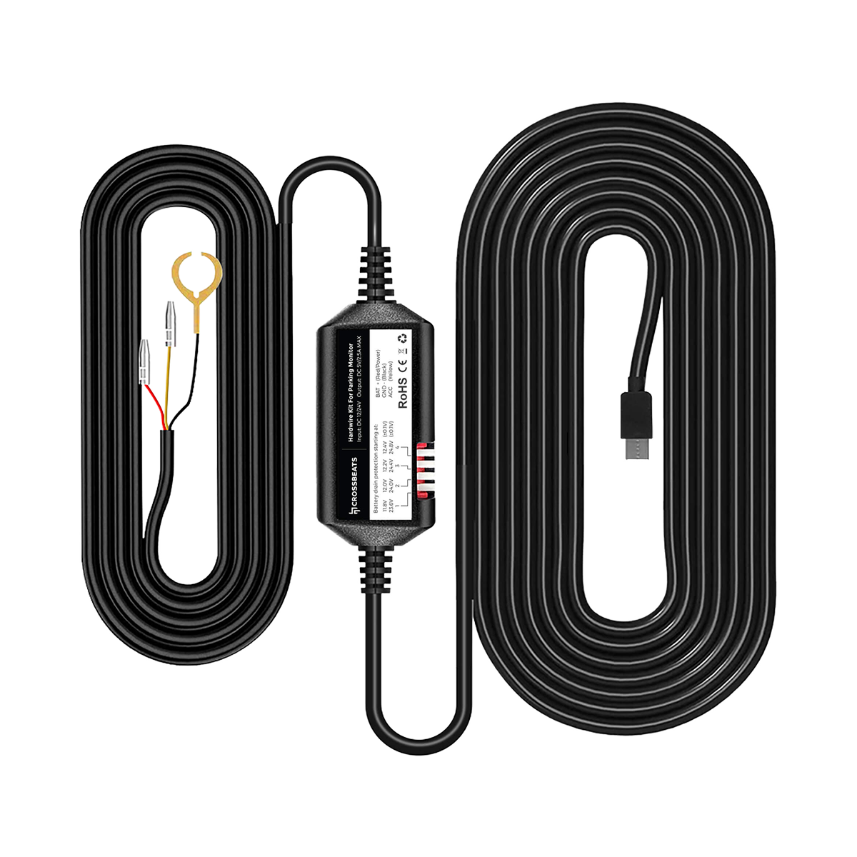 Crossbeats Type-C Hardwire Kit for Dashcams