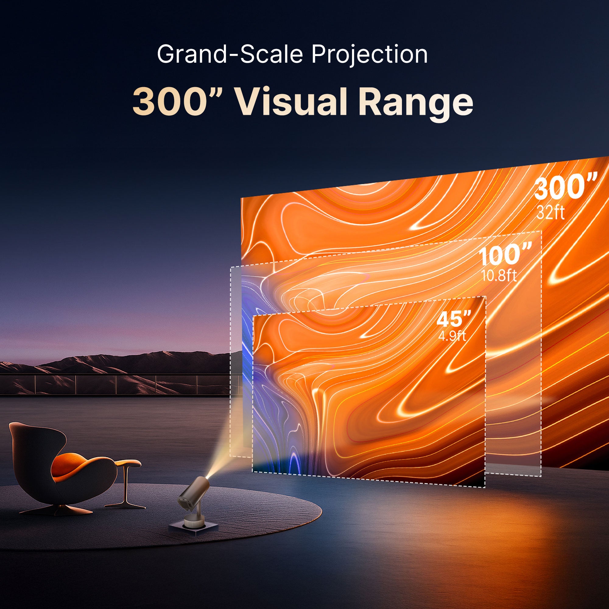 Lumex Pro Projector + Blaze B1000 Home Theater