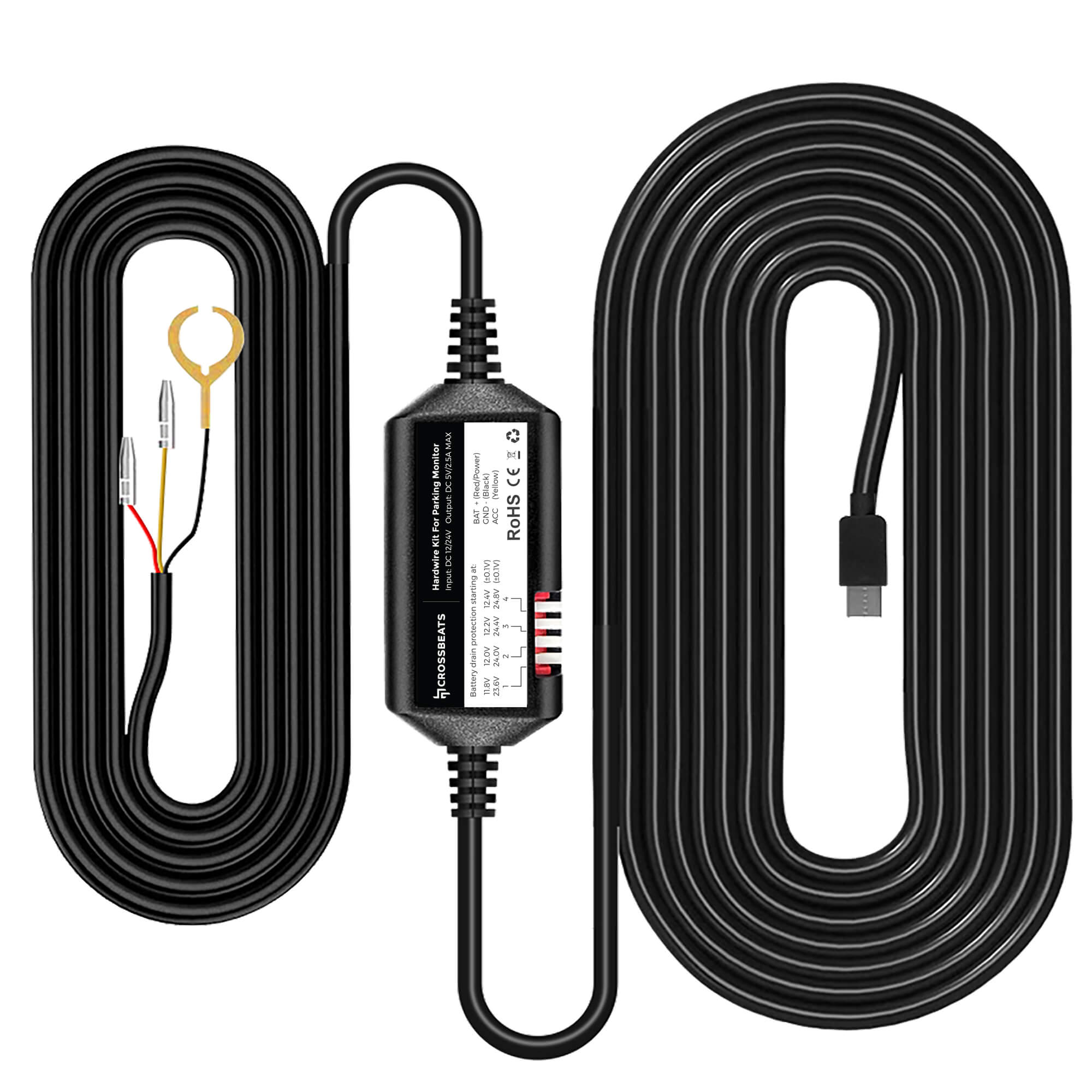 Crossbeats Type-C Hardwire Kit for Dashcams