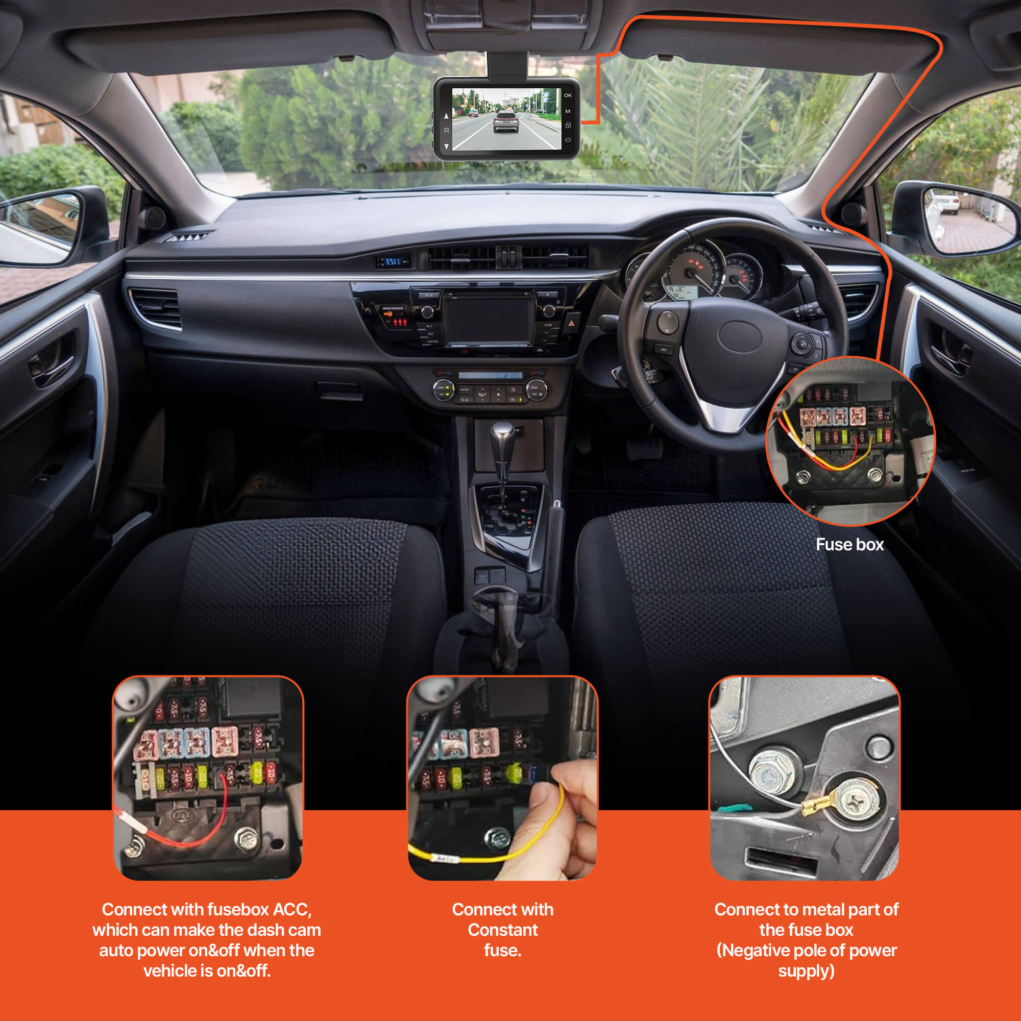 Crossbeats Type-C Hardwire Kit for Dashcams