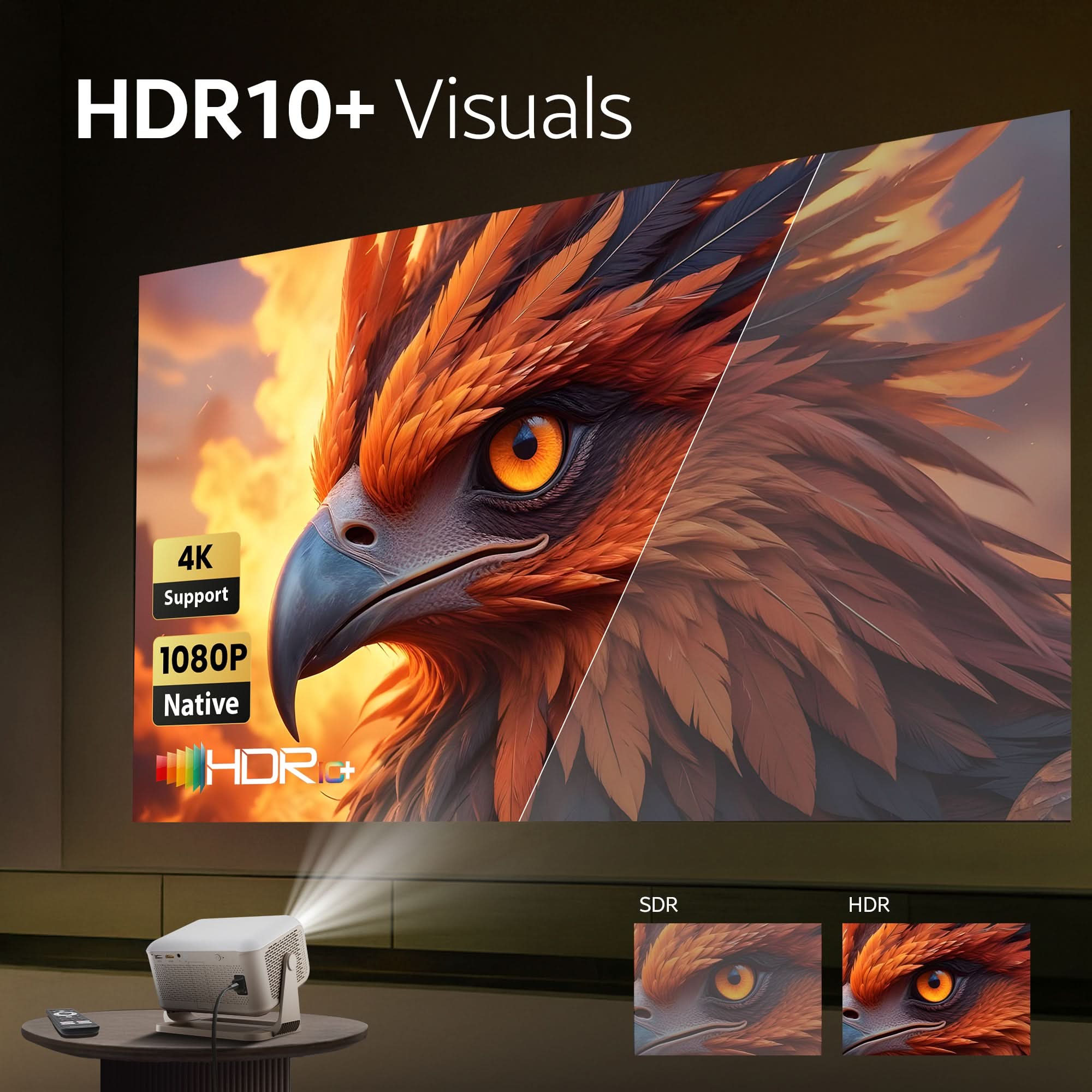 Blaze B1100 Dolby Audio Home Theater + Lumex FLIX Projector Combo