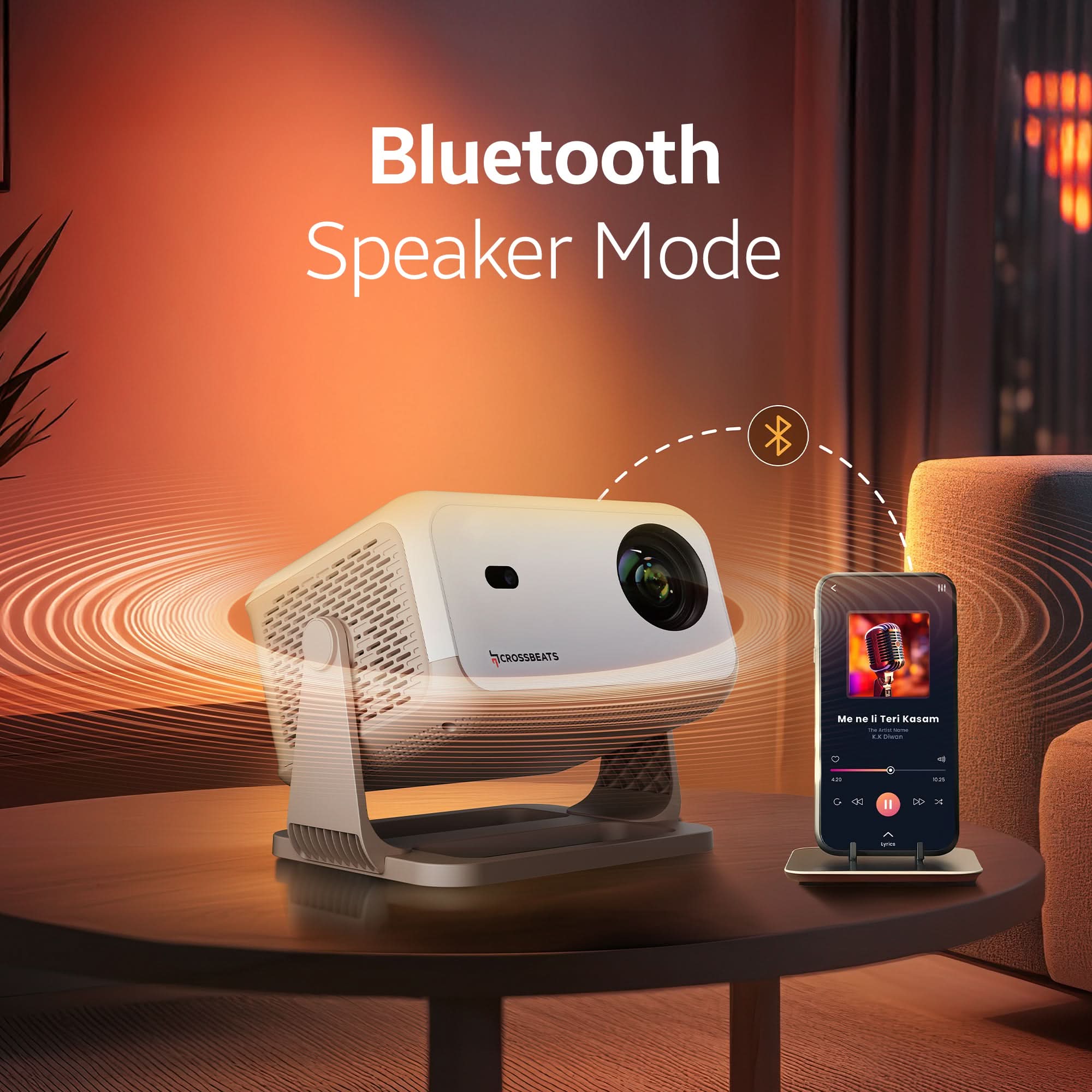 Blaze B1100 Dolby Audio Home Theater + Lumex FLIX Projector Combo