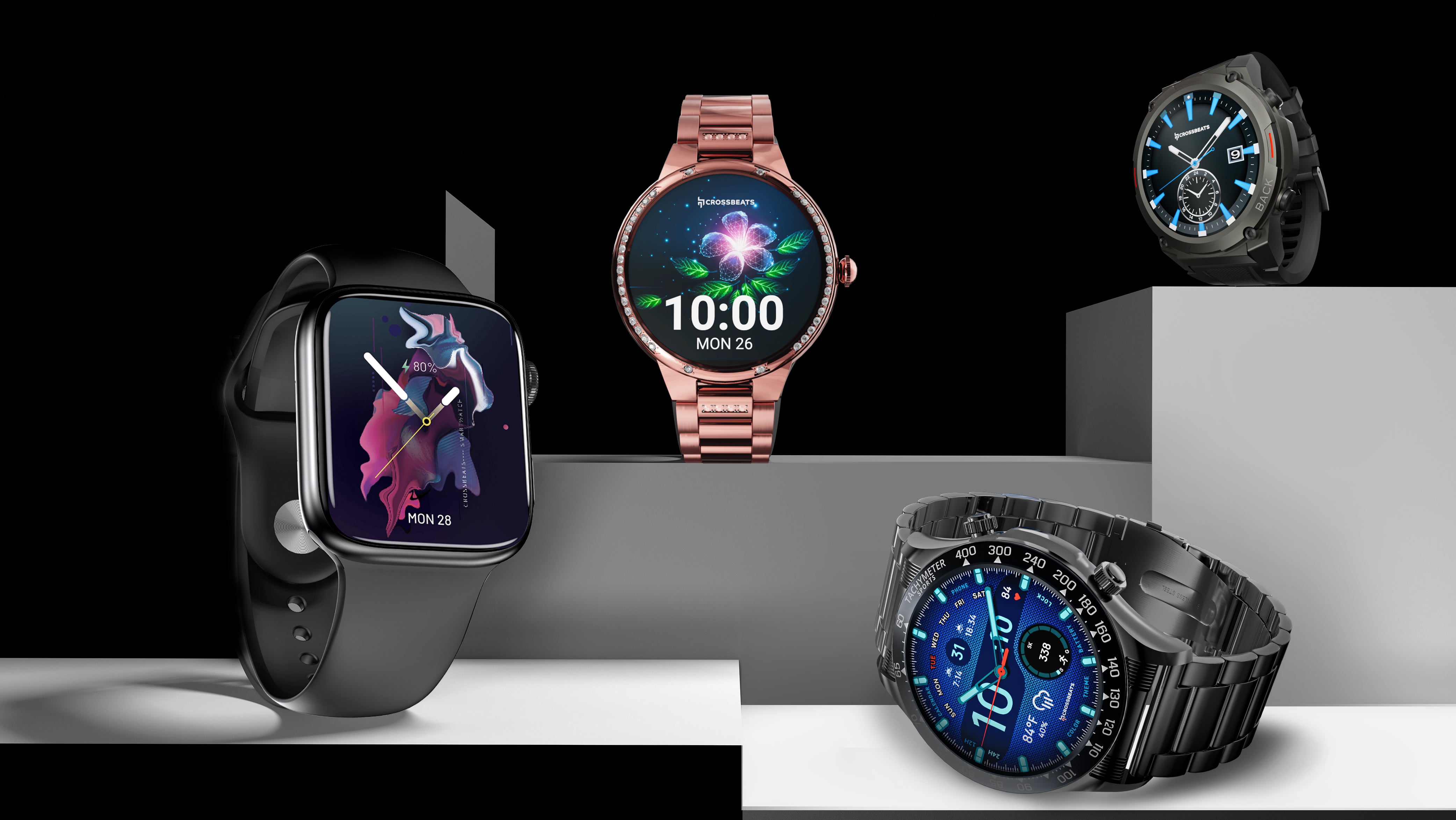 Tech Meets Trend: Exploring Crossbeats Stylish Smartwatch Collection