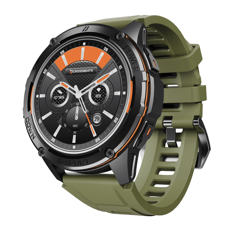 Armour Pro Smartwatch | Rugged AMOLED, GPS & 5ATM – Crossbeats