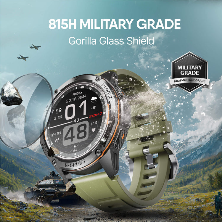 Armour Pro Smartwatch | Rugged AMOLED, GPS & 5ATM – Crossbeats