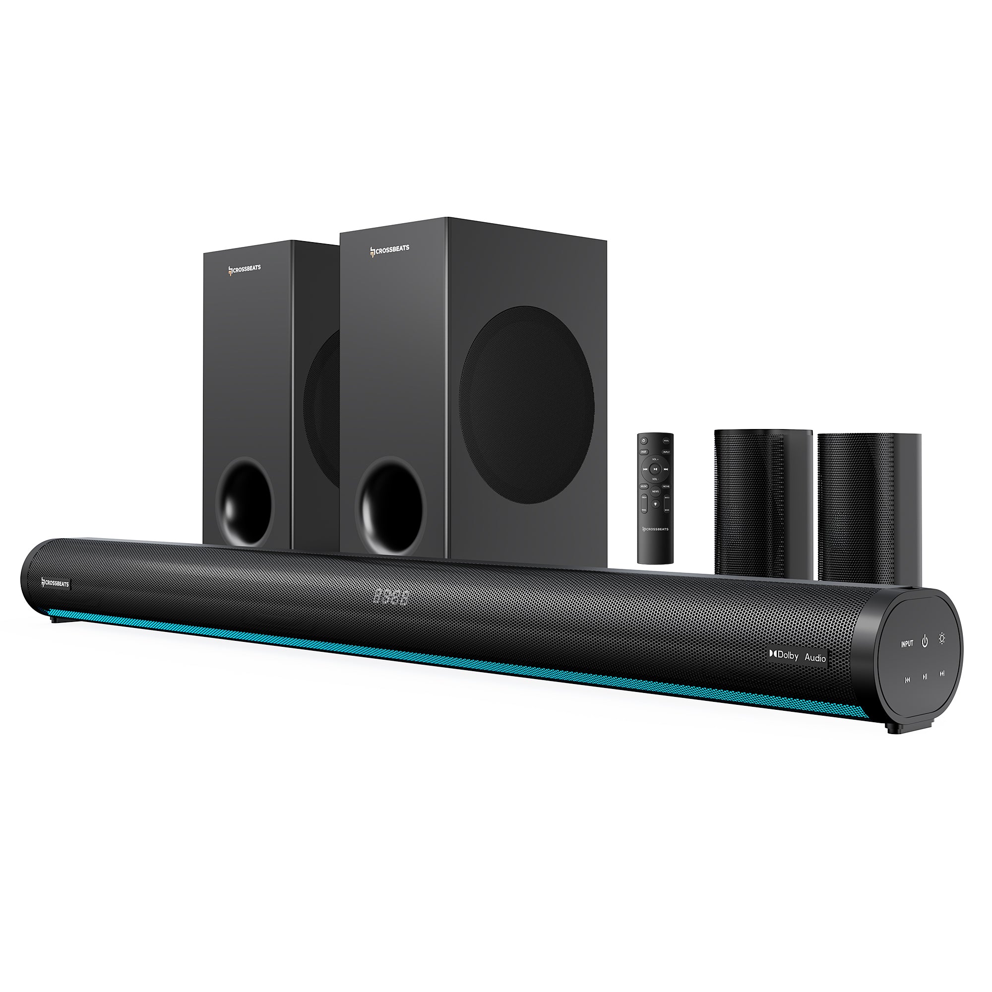Blaze B2000 Dolby Audio Home Theater + Lumex FLIX Projector