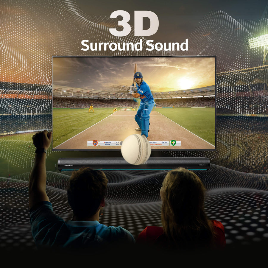 Crossbeats Blaze B2000 5.2 Channel Dolby Audio Home Theatre Soundbar sound bar price comparison image - view 8