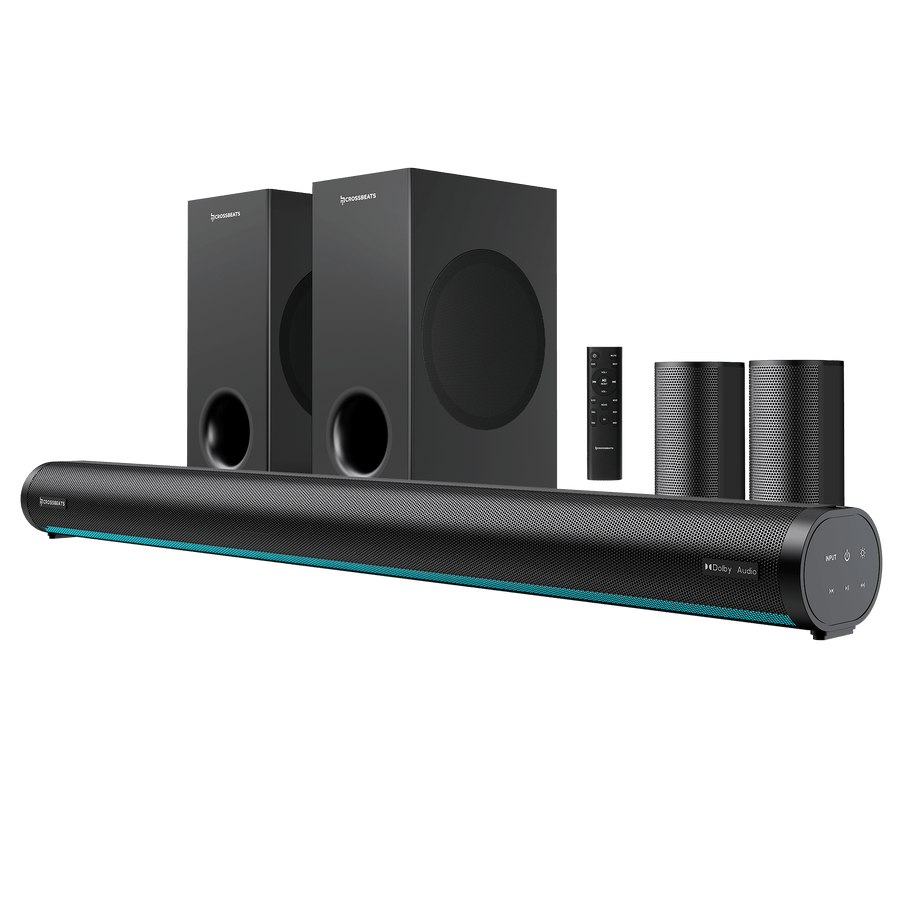 Crossbeats Blaze B2000 5.2 Channel Dolby Audio Home Theatre Soundbar sound bar price comparison image - view 2