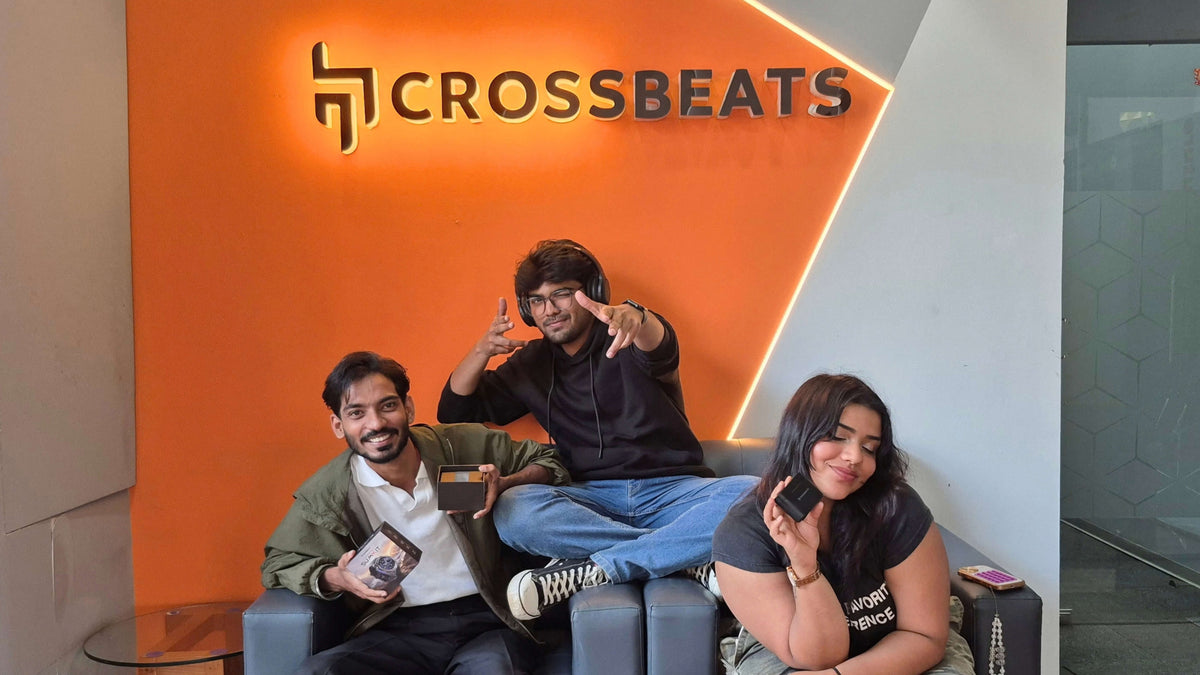 Crossbeats team members sharing a moment