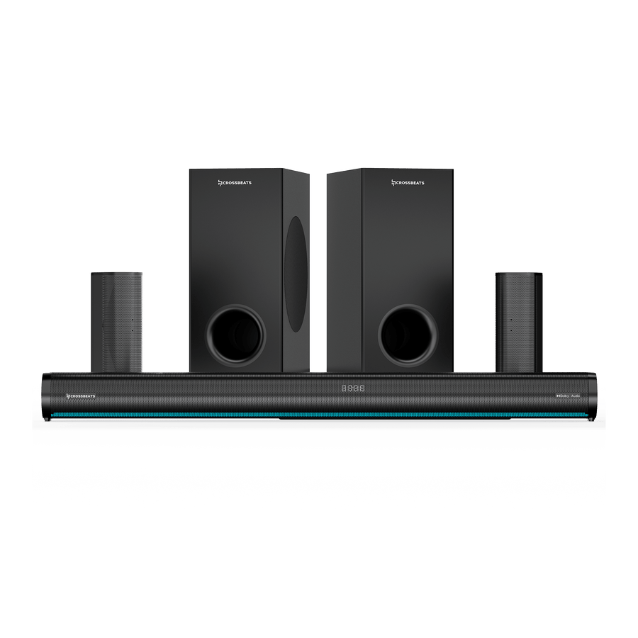 Crossbeats Blaze B2000 5.2 Channel Dolby Audio Home Theatre Soundbar sound bar price comparison image - view 1