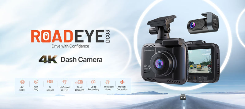 RoadEye DC03 | 4K Car Dash Camera | Super Night Vision