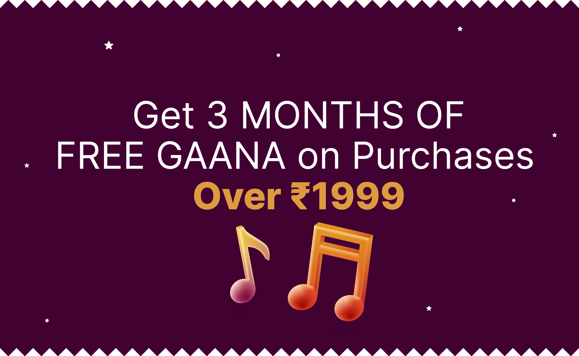 Free Gaana Subscription for 3 months